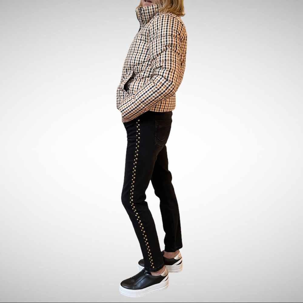 Laurèl Lisa Skinny Black Jeans With Gold Studs 8